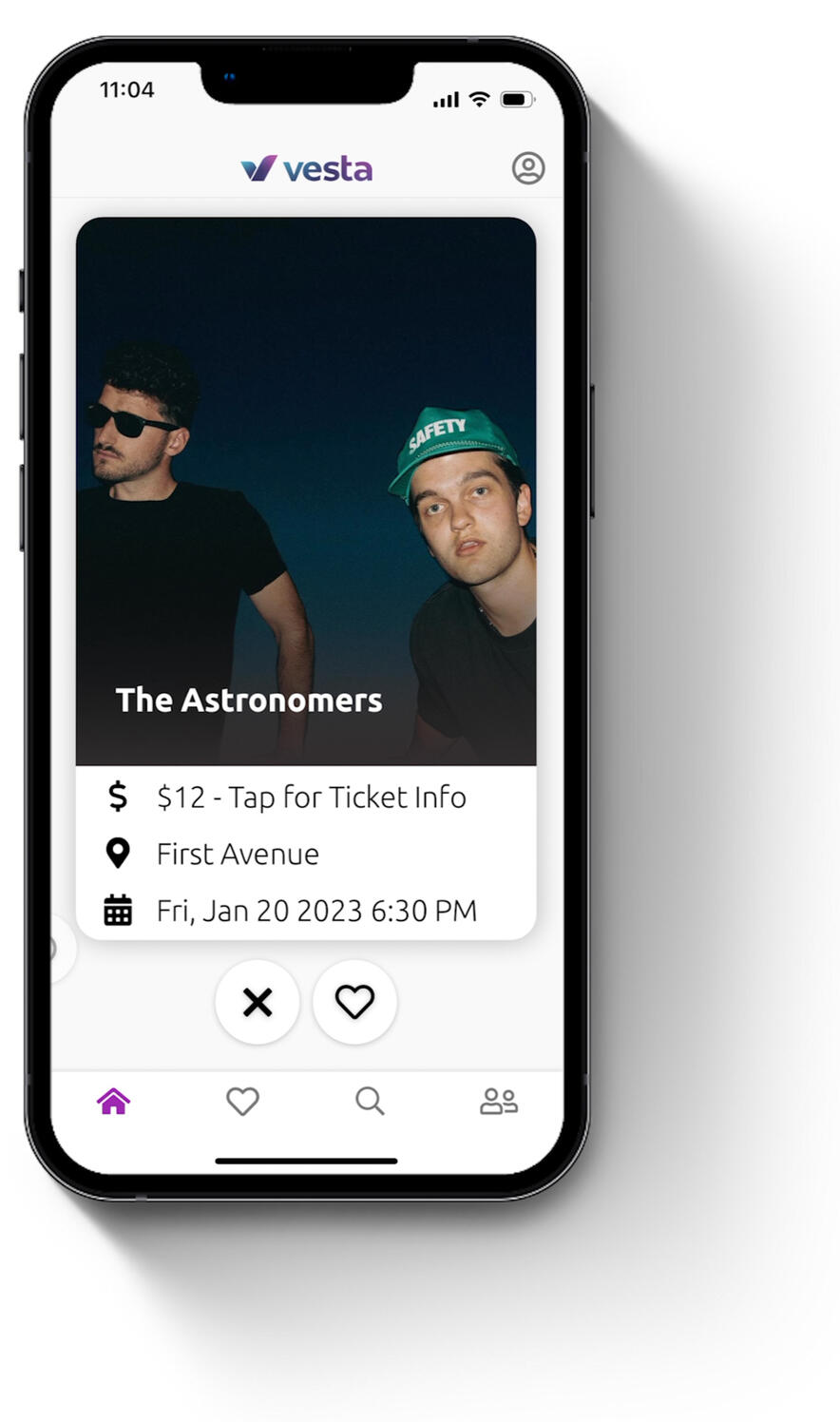 Event Vesta App Screenshot of First Avenue Venue Event